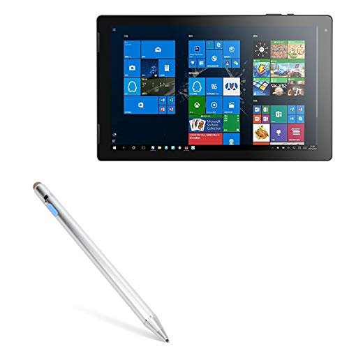 BoxWave Stylus Pen Compatible with Jumper EZpad 7 - AccuPoint Active Stylus, Electronic Stylus with Ultra Fine Tip - Metallic Silver