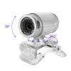 720P CMOS Night-Vision Webcam for Live Streaming 360 Clip-on USB Pro Web Camera Desktop Webcam with Microphone, 12 Megapixel Video Cam Plug Play(Black Silver) view 3