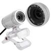 720P CMOS Night-Vision Webcam for Live Streaming 360 Clip-on USB Pro Web Camera Desktop Webcam with Microphone, 12 Megapixel Video Cam Plug Play(Black Silver) view 4