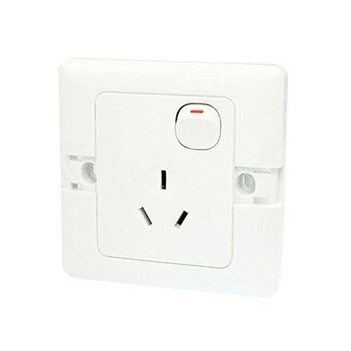AC 250V 10A White Cover 1 Gang Wallplate Panel Switch Ayhkf