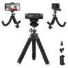 Flexible Webcam Stand and Cell Phone Tripod with Holder for Logitech and Nexigo Webcam, GoPro Camera and More. view 1