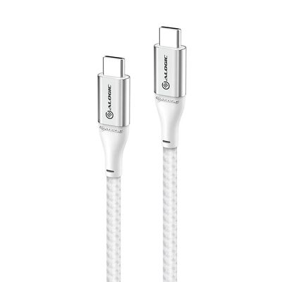ALOGIC - Ultra USB-C to USB-C Cable 5A/480Mbps - Silver (Length: 30 cm)