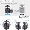 ARTCISE Mini CNC Machining Tripod Ball Head - Portable Aluminum Alloy 360 Rotating Head for Phone & Light Camera, Max Load 6.6lbs/3kg view 2