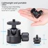 ARTCISE Mini CNC Machining Tripod Ball Head - Portable Aluminum Alloy 360 Rotating Head for Phone & Light Camera, Max Load 6.6lbs/3kg view 3