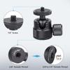 ARTCISE Mini CNC Machining Tripod Ball Head - Portable Aluminum Alloy 360 Rotating Head for Phone & Light Camera, Max Load 6.6lbs/3kg view 4
