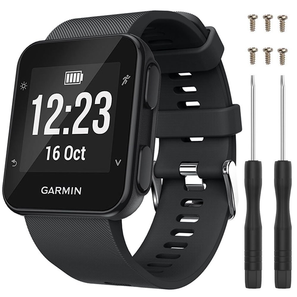 Band for Garmin Forerunner 35, Soft Silicone Replacement Watch Band Strap for Garmin Forerunner 30 Smart Watch (No Tracker)