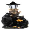 Ebros Love is in The Air Me + U Rustic Forest Black Bear Couple Courtship Dating Outpost Statue with Solar LED Light Lantern Path Lighter As Garden Decorative Sculpture of Bears Valentines Accent view 1
