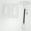 1 Port HDMI Pigtail Dongle Screwless Decorative Wall Plate [White] view 3