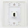1 Port HDMI Decorative Screwless Wall Plate [White] view 2