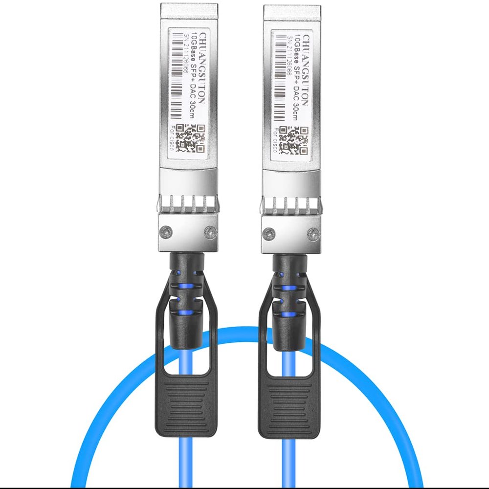 Blue 10G SFP+ to SFP+ DAC Passive Direct Attach Copper Cable for Cisco SFP-H10GB-CU5M Ubiquiti,Netgear,D-Link,Supermicro,Mikrotik Ethernet Devices 5m(16.4ft)