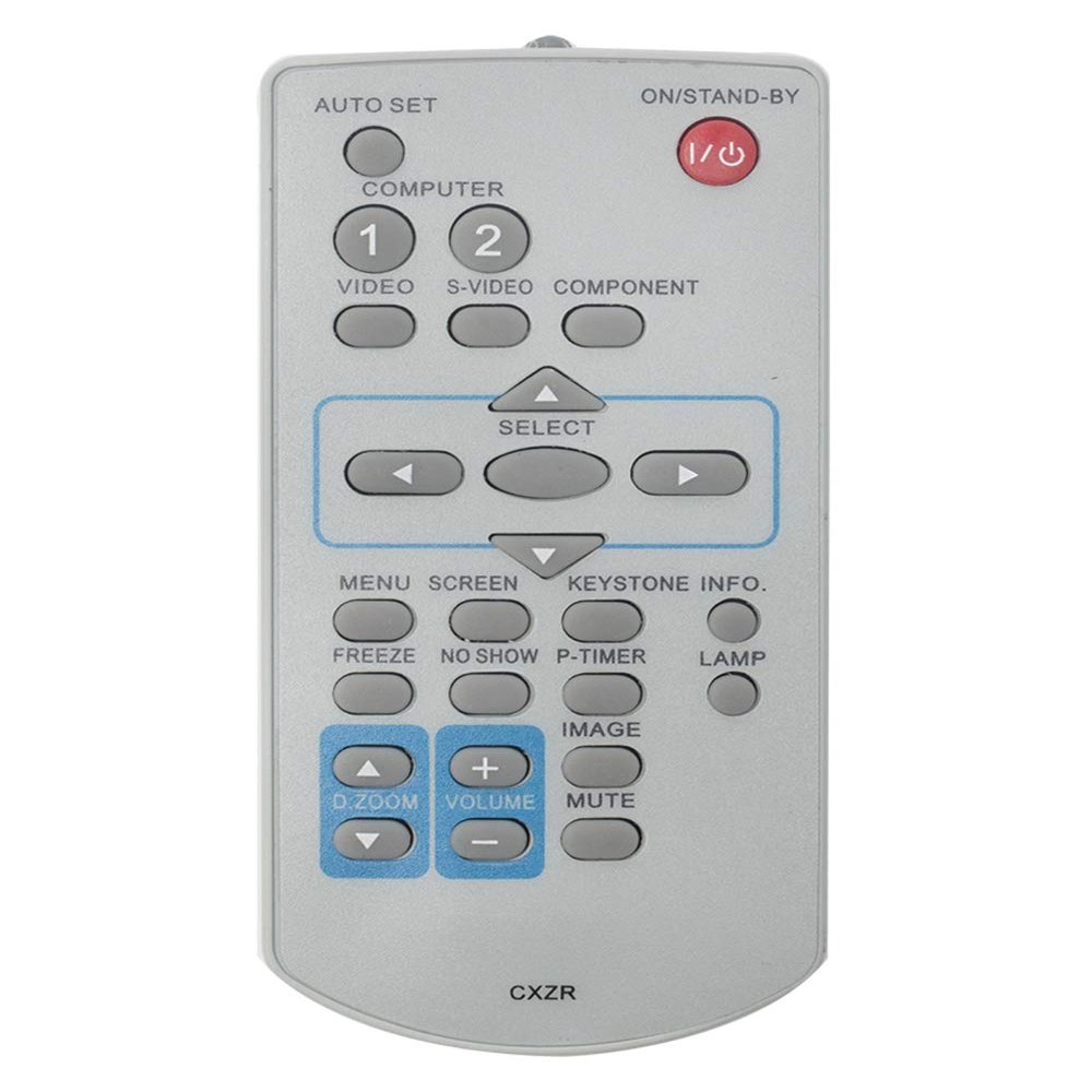 CXZR Replace Remote Control Compatible with Sanyo Projector PLC-WK2500 PLC-XC56 PLC-XD2200 PLC-XD2600 PLC-XK2200 PLC-XU301A PLC-XU301K PLC-XU350 PLC-XU350A PLC-XU350K PLC-XU4000 PLC-XW200 PLC-XW200K