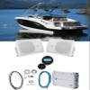 Rockville RGHR2 Marine Boat Receiver w/Bluetooth USB+(2) 5.25" Box Speakers+Amp view 1