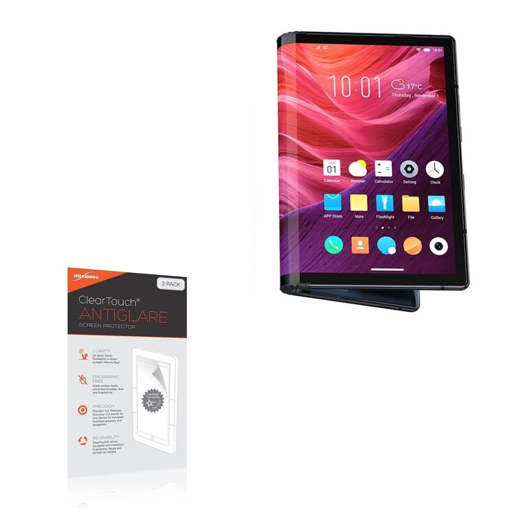 BoxWave Screen Protector Compatible with Royole FlexPai 2 - ClearTouch Anti-Glare (2-Pack), Anti-Fingerprint Matte Film Skin
