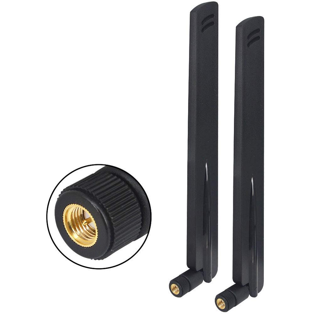 12dBi 433MHz Antenna High Gain Radio Antenna SMA Male Connector Omni-Directional Antenna Wireless Antenna for Wireless Sensor Network Router Modem Pack of 2
