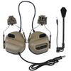 Gexgune Tactical Headsets with Fast Helmet Rail Adapter Military Airsoft Shooting Headset Army Communication Accessories,no Noise Reduction Function view 1