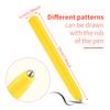 Outus 3 Pieces Replacement Stylus Magnetic Drawing Pen Magnet Replacement Pens for Magnetic Drawing Board Magnapad A to Z and Numbers 0 to 9, Yellow view 2