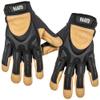 Klein Tools 60188 Work Gloves, Professional Grade Leather Gloves with Knuckle and Finger Protection, Thumb Reinforcement, Mesh Back, Large view 1