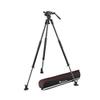 Manfrotto Nitrotech 608 Series with 635 Fast Single Leg Carbon Tripod, Tripod and Video Head Kit, Made of Premium Carbon Fibre, Designed for DSLR Digital Cameras, Designed for Vloggers view 1