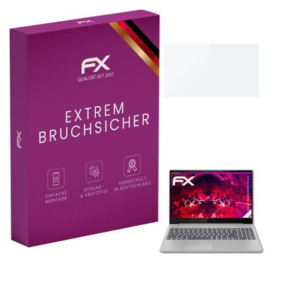 atFoliX Plastic Glass Protective Film compatible with Lenovo Idea Pad S340 15 Inch, 9H Hybrid-Glass FX Screen Protector