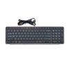 Contour Balance Keyboard - Compact Ergonomic Keyboard for Wrist Pain Relief with Adjustable Tilt to Support, Compatible with RollerMouse & SliderMouse, Plug & Play for PC & Mac - Wired - Sliver view 1