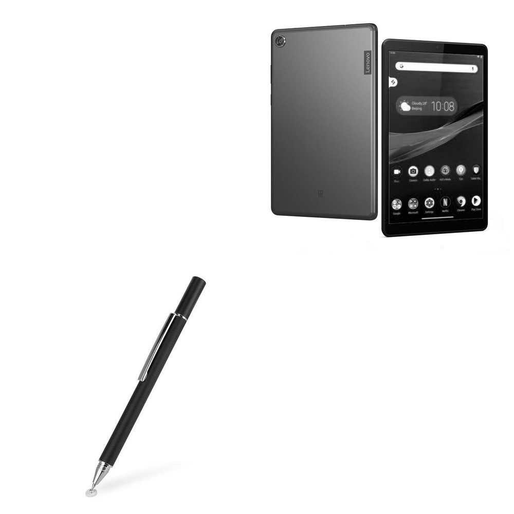 BoxWave Stylus Pen Compatible with Lenovo Tab M8 (2nd Gen) HD - FineTouch Capacitive Stylus, Super Precise Stylus Pen - Jet Black