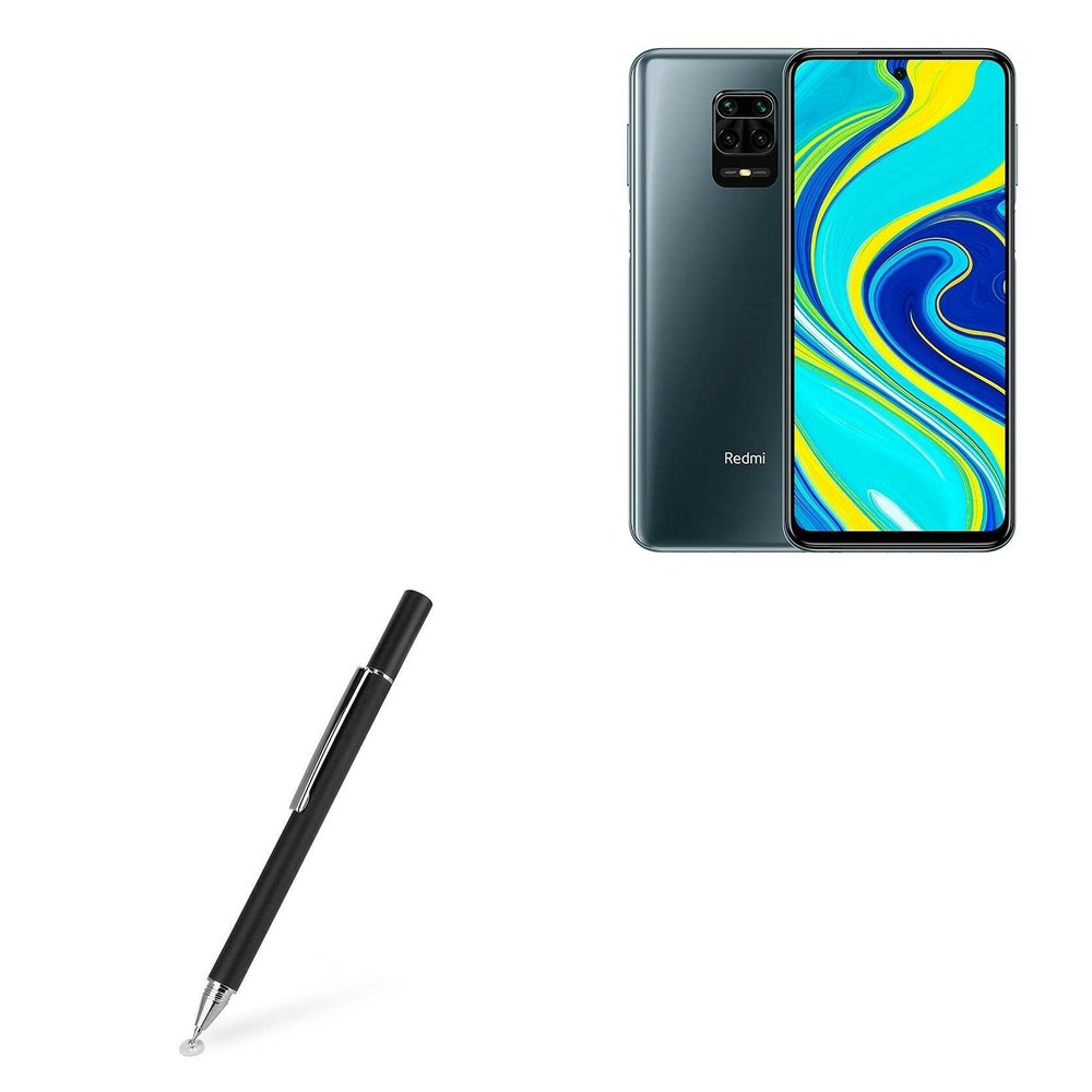 BoxWave Stylus Pen Compatible with Xiaomi Redmi Note 9S - FineTouch Capacitive Stylus, Super Precise Stylus Pen - Jet Black