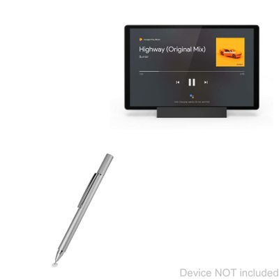 BoxWave Stylus Pen Compatible with Lenovo Tab M10 FHD Plus (2nd Gen) - FineTouch Capacitive Stylus, Super Precise Stylus Pen - Metallic Silver
