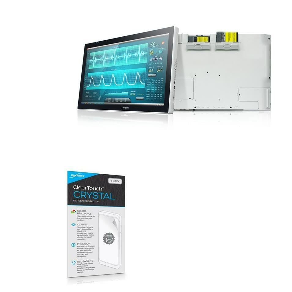 BoxWave Screen Protector Compatible with Tangent T24B - ClearTouch Crystal (2-Pack), HD Film Skin - Shields from Scratches