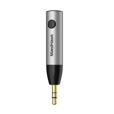 MaedHawk Aux to Bluetooth 5.0 Receiver Wireless Bluetooth Audio Adapter for Car Home Speaker 3.5mm Jack with Built-in Microphone for Hands Free Calls