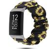 200Pcs Compatible for Fitbit Charge 4 Band, Blueshaw Fabric Elastic Scrunchie Elastic Watch Band Women Cute Replacement Straps Compatible for Fitbit Charge 4 (Sunflower Yellow) view 1