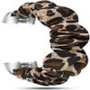 200Pcs Compatible for Fitbit Charge 4 Band, Blueshaw Fabric Elastic Scrunchie Elastic Watch Band Women Cute Replacement Straps Compatible for Fitbit Charge 4 (Leopard Print) view 3