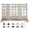 Leyiyi 10x6.5ft Window Backdrop Outdoor View Spring Scenery Green Trees Modern Indoor Room Background for Photography Heater Wood Floor Indoor Decoration Wallpaper Studio Photo Props view 2
