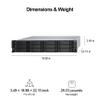 QNAP TL-R1200S-RP 12 Bay 2U Rackmount SATA 6Gbps JBOD Storage Enclosure with Redundant Power Supply. PCIe SATA Interface Card (QXP-1600eS) Included view 2
