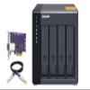 QNAP TL-D400S 4 Bay SATA 6Gbps JBOD Storage Enclosure. PCIe SATA Expansion Card (QXP-400eS-A1164) Included view 1