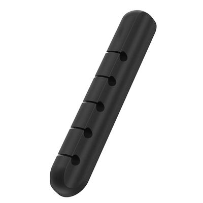 UKCOCO 1pc Silicone Cable Organizer for Home Office Durable Line Manager Fastener for USB Power Cord and Charger Compact Design Black for Efficient Desk Management
