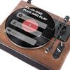 1 BY ONE High Fidelity Belt Drive Turntable with Built-in Speakers, Vinyl Record Player with Magnetic Cartridge, Wireless Playback and Aux-in Functionality, Auto Off view 3