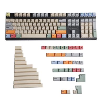 159 Keys XDA Profile Dye Sub Dye-Sublimation PBT Keycap Suitable for MX Switches Mechanical Keyboard Razer Corsair Filco Cherry 96 84 (Only Keycap)