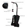 Camera Camcorder Support Vest,with Arm Camera Stabilizer, Clip Retractable, 3-18KG Heavy Duty Shock Absorb, with Waist and Chest Belts, for Sport Events, Documentaries, News, Move view 3