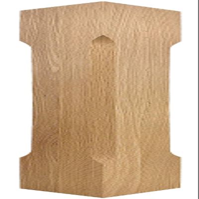 Highland Manor Wood Products Modern Square Celoron Dining Table Leg 29" Tall x 3 1/2" Wide (Oak) (1 Leg)