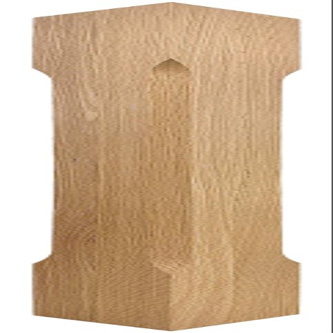Highland Manor Wood Products Modern Square Celoron Dining Table Leg 29" Tall x 3 1/2" Wide (Oak) (1 Leg)