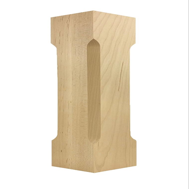 Highland Manor Wood Products Modern Square Celoron Dining Table Leg 29" Tall x 3 1/2" Wide (Hard Maple) (1 Leg)
