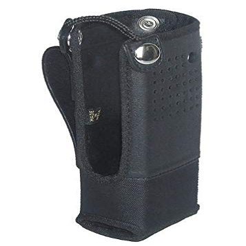 Nylon Carry Case for PMLN5322B Short Battery Two Way Radio - with Fixed Belt Loop (Full Display)