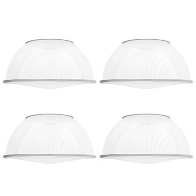 HYPERLITE 60 Degree PC Reflector ONLY for Hero Series LED High Bay Light 4-Pack (Milky Reflector with Cover)