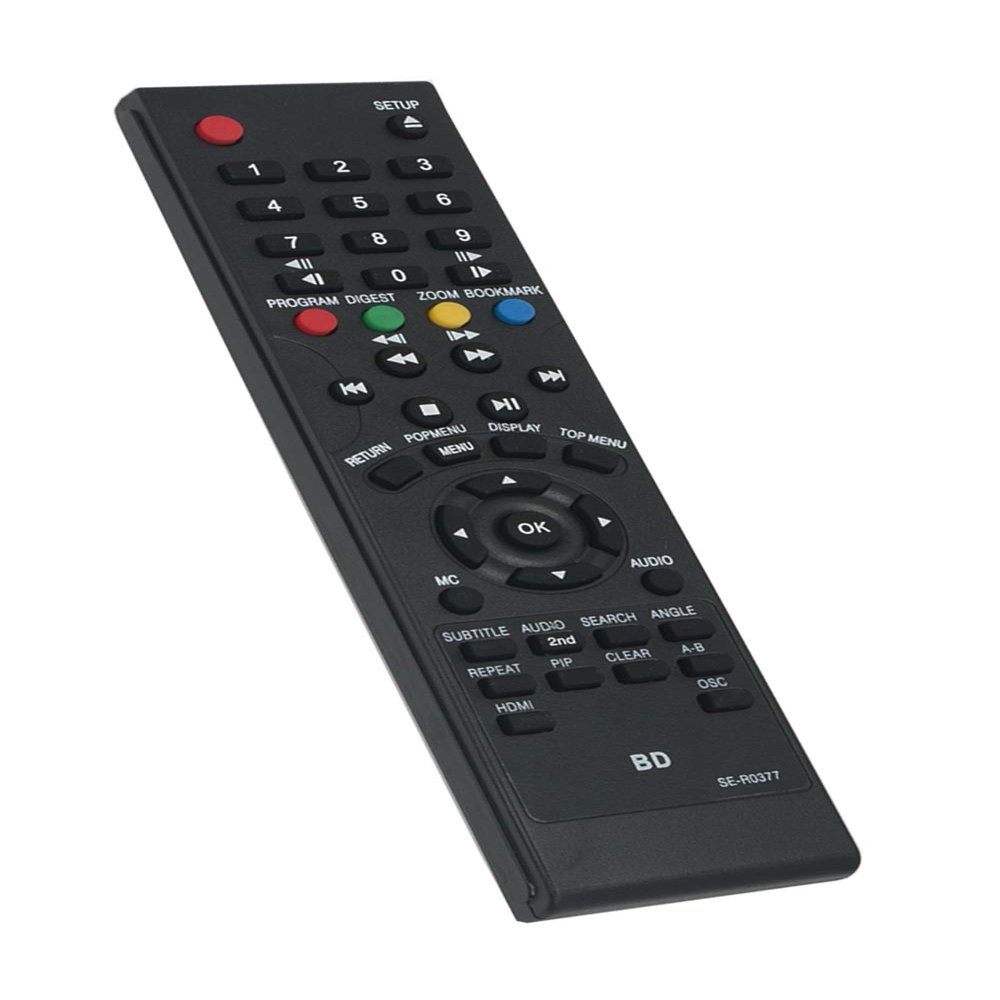 SE-R0377 Replace Remote Control Compatible with Toshiba Blu-ray Disc Player BDX2100 BDX3100 BDX2100KB BDX3100KB BDX3100KY