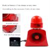 Portable Alarm Siren with Strobe Light Outdoor Microwave Induction Rechargeable Industrial Sound Light Alarm Horn Siren Emergency Warning Burglar Alarm Remote Control SF-504 view 2