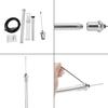 HYS 433Mhz 3dbi Omni Antenna 50 Ohm GSM Aerial W/3M(9.8ft) RG58 Coaxial Cable SMA Male Plug and Mounting Bracket view 4