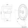 3XLOGIC INC VX-4V28-OD-I-02 VISIX V-Series 4MP IR WDR High-Definition Network Outdoor Dome with 2.8mm Lens, RJ45 Connection view 2