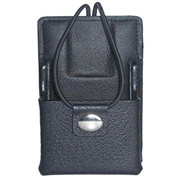 Leather Carry Case for Motorola NTN4538C Two Way Radio - with Fixed Belt Loop (Full Display)