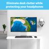 TotalMount Headphone Hanger  Includes Removable Adhesive Strips for Easy, Damage-Free Wall, Desk, or PC Mounting (Premium White Headphone Hook  One Pack) view 2