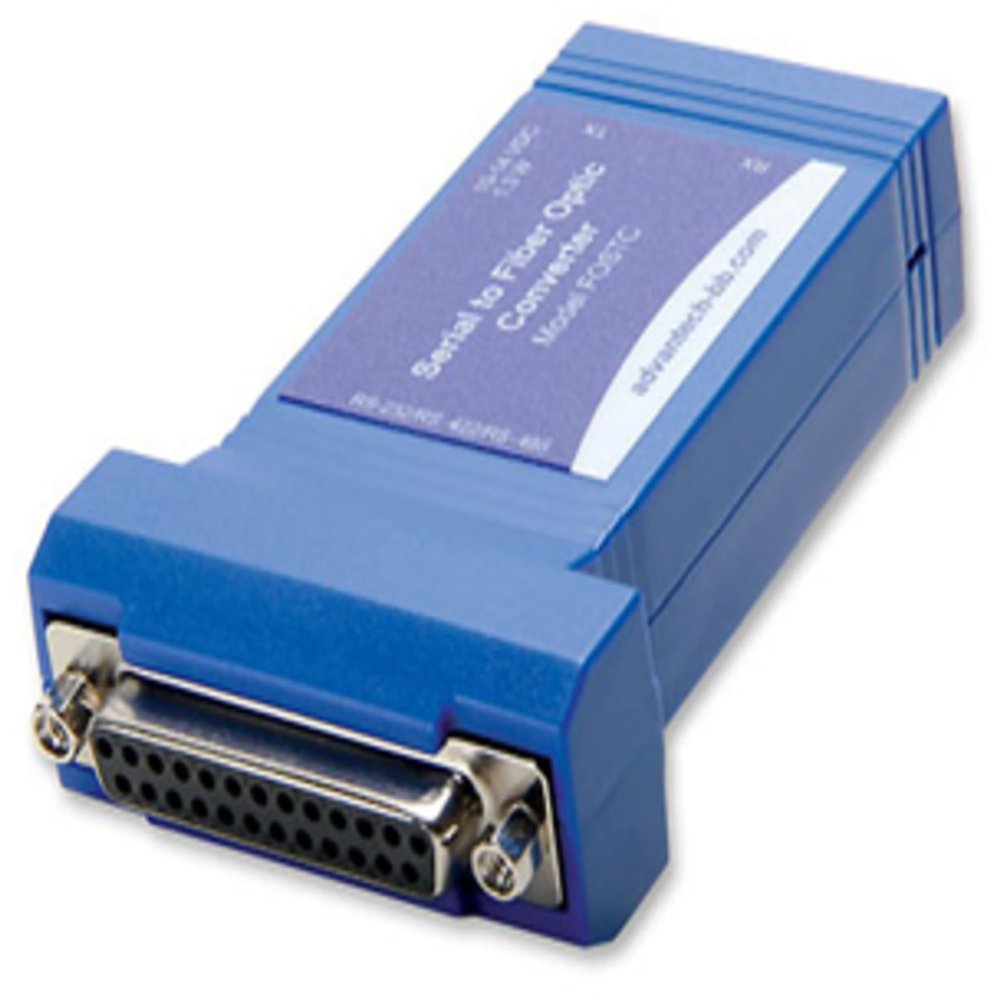 ADVANTECH BB-FOSTC 232/422/485 in-line Fiber Optic Modem, Serial Signal Converter, Converts RS-232 to RS-422/485